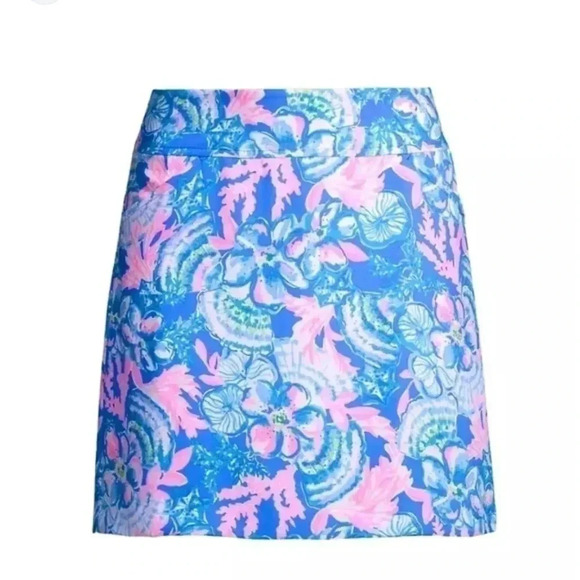 Lily Pulitzer Jonas Blue Tang Sitting Seaside Skort - Picture 13 of 14